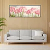 Pink Tulips-Paint by Numbers Acrylic Painting 80*30CM