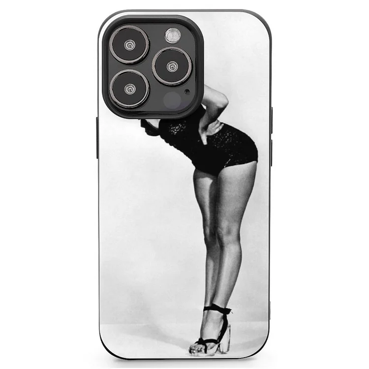 Marilyn Monroe Posing In... Mobile Phone Case Shell For IPhone 13 and iPhone14 Pro Max and IPhone 15 Plus Case - Heather Prints Shirts