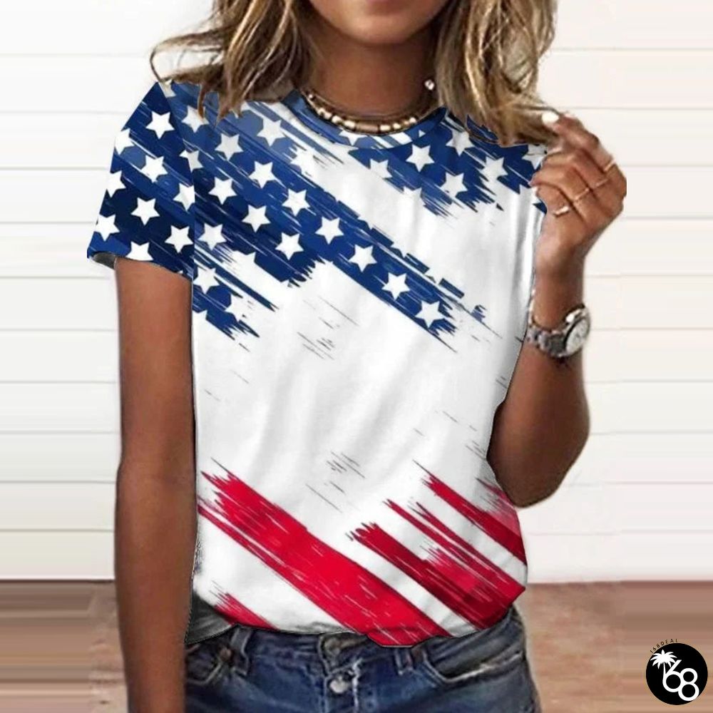 Classy Short Sleeve Round Neck Top | 168DEAL