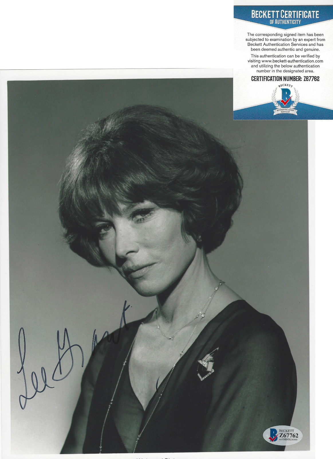 LEE GRANT SIGNED 'VALLEY OF THE DOLLS' 8x10 MOVIE Photo Poster painting SHAMPOO BECKETT BAS COA