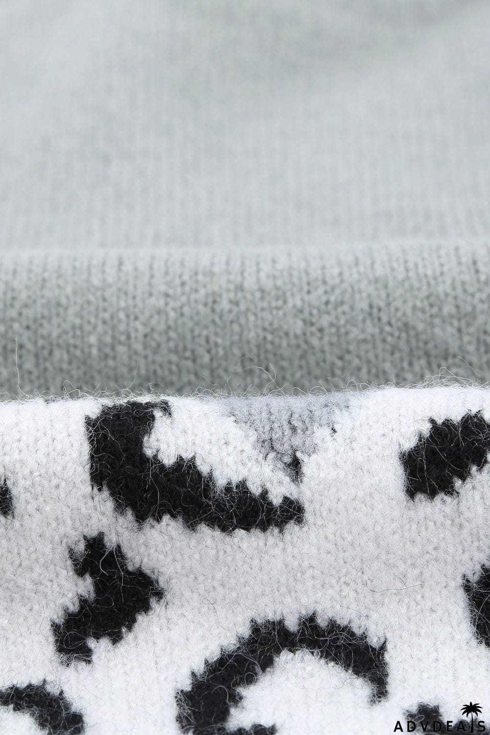 Black Colorblock Chevron Sweater