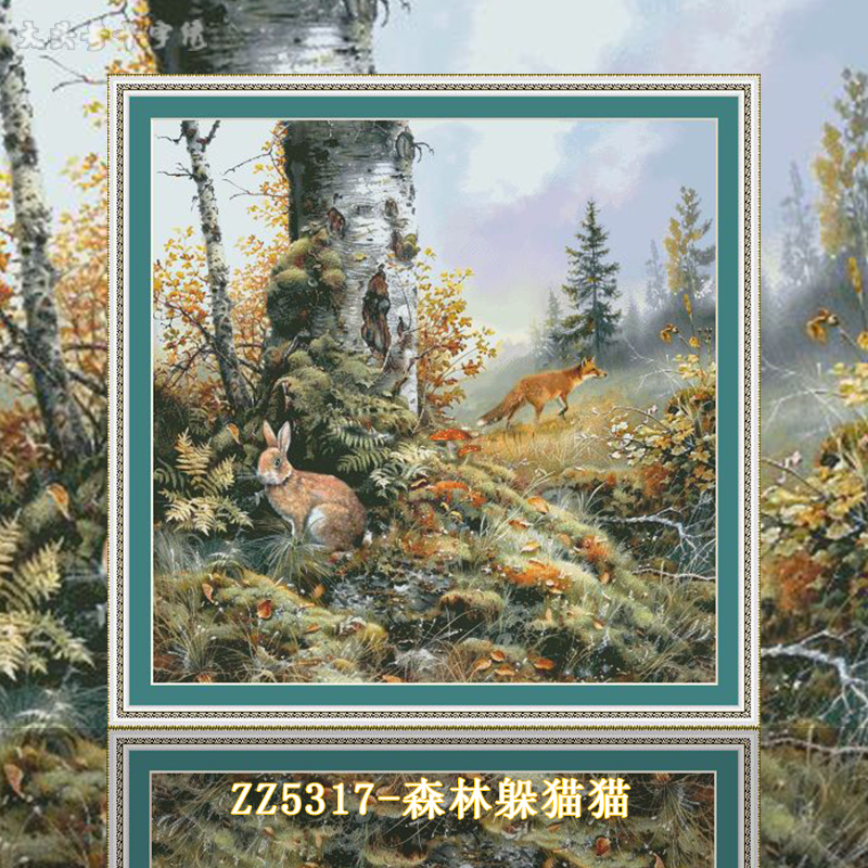 [ZZ5317-Forest hide and seek]  Painting Fairy Cross Stitch