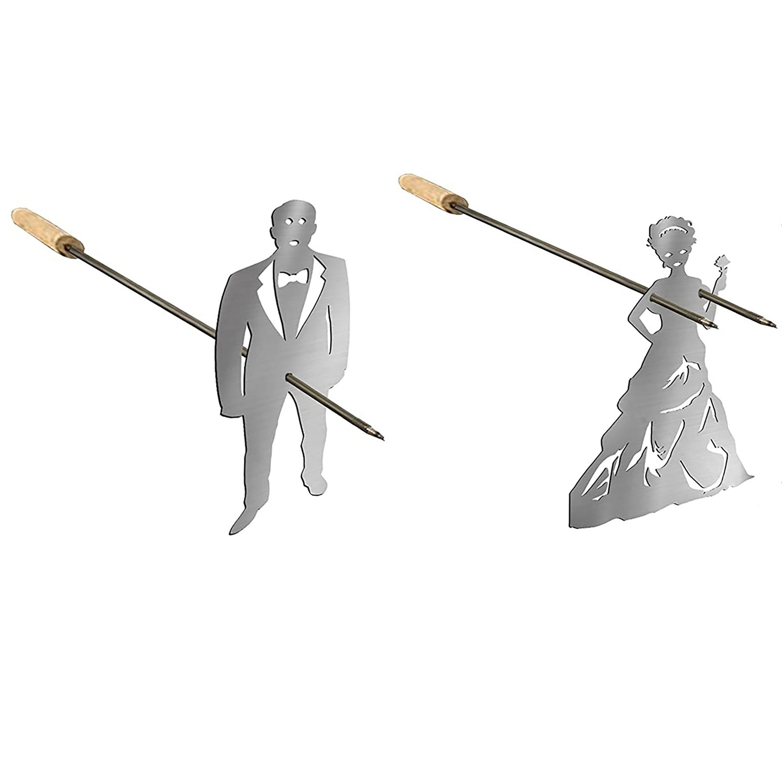 

Creative Hot Dog Marshmallow Barbecue Grill Men Women Shape BBQ Roasting, Woman with a sign fork, 501 Original