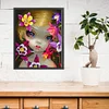 >SALE<Full Embroidery Eco-cotton Thread 11CT Printed Big-Eyed Girl Cross Stitch40x50cm