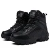 Dallader Men's Waterproof Side Zipper Outdoor Combat Boots 