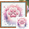 Cat Paw-18CT Stamped Cross Stitch 20*20cm tapestrymarket