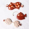 "May you have fish every year" refrigerator magnet, cute fish wall decoration sticker, anglerfish magnetic sticker, perfect as a gift.