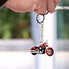 Motorrad-Diamant-Gem&auml;lde Schl&uuml;sselanh&auml;nger-Tier doppelseitig f&uuml;r Handtaschen-Dekoration f&uuml;r Erwachsene