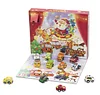 2021 creativity christmas advent calendar 24-day surprise blind box toy bulk christmas holiday calendar countdown with 24 small doors