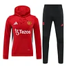 2024/2025 Manchester United Hooded Long Sleevesd Training Kit Football Jersey 1:1 Thai Quality