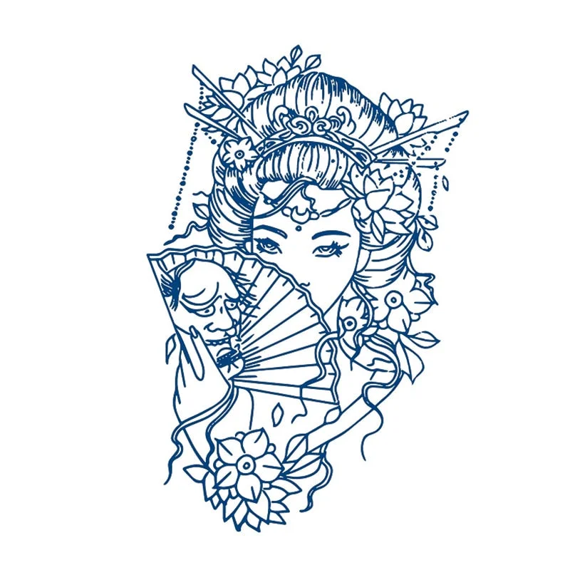 GH1-50 Herbal Juice Tattoo Sticker Semi-permanent Men and Women Long-lasting Waterproof Sweat Plant Juice Tattoo Sticker