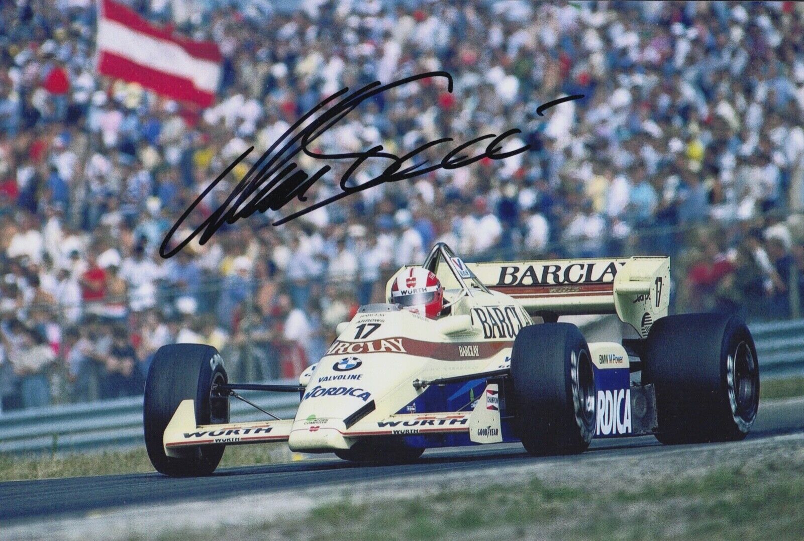 Marc Surer Hand Signed 12x8 Photo Poster painting Formula 1 Autograph F1 6