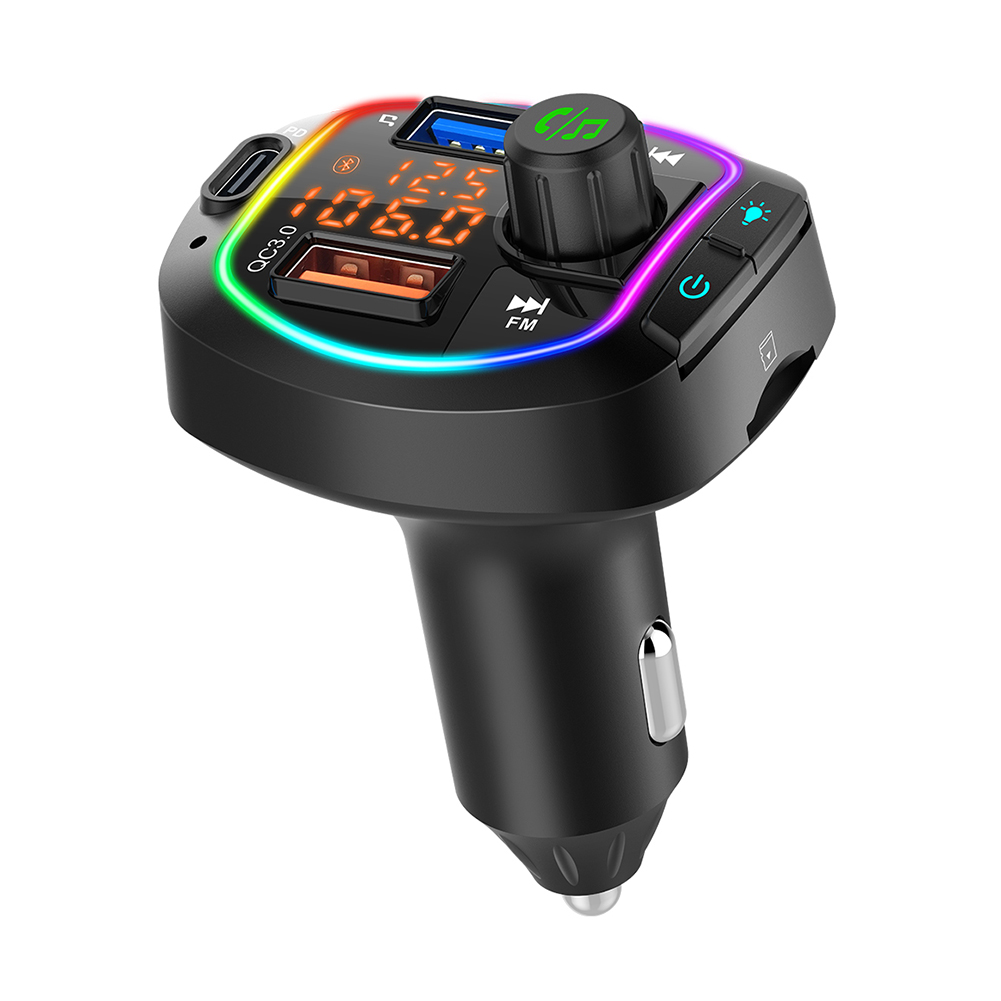 

Car Bluetooth 5.0 FM Transmitter BC66 FM Radio Adapter USB Fast Charger, 501 Original