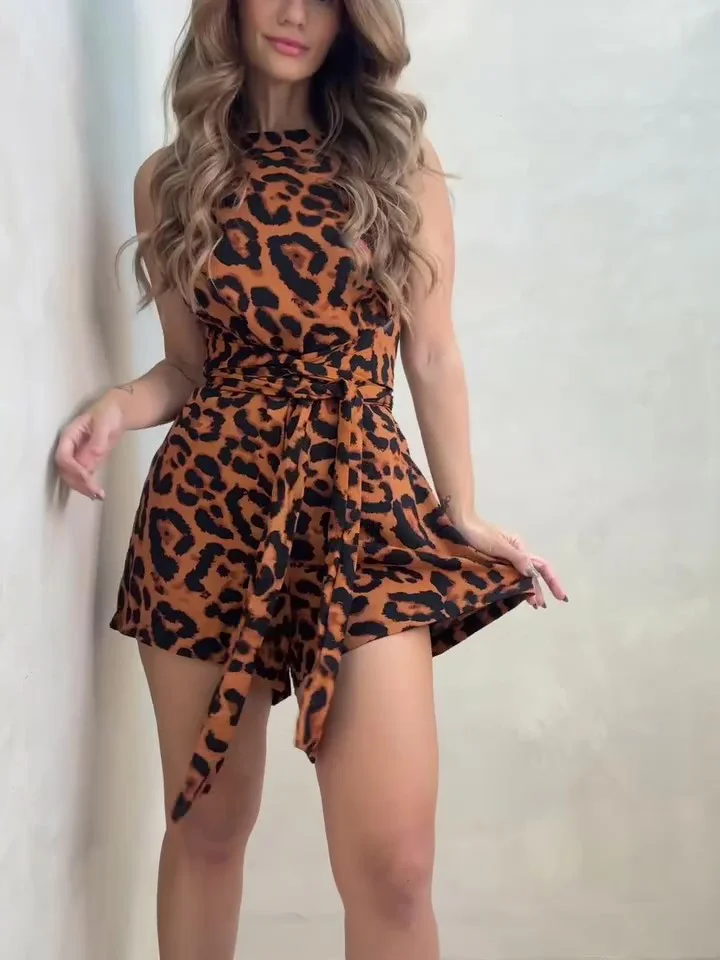 Leopard Print Jumpsuit