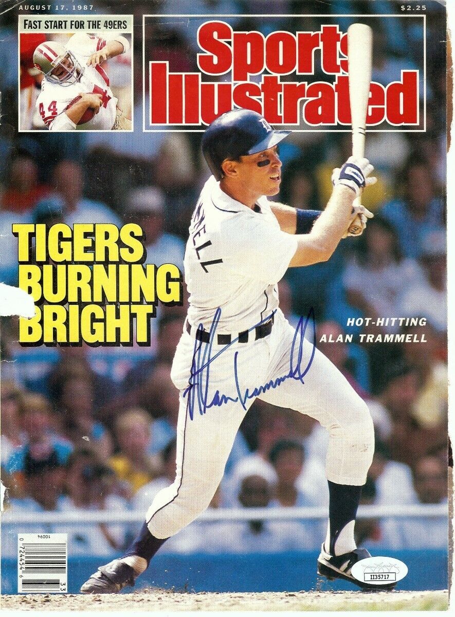 Alan Trammell Signed Autographed Beckett Magazine Cover Photo Poster painting Tigers JSA II35717