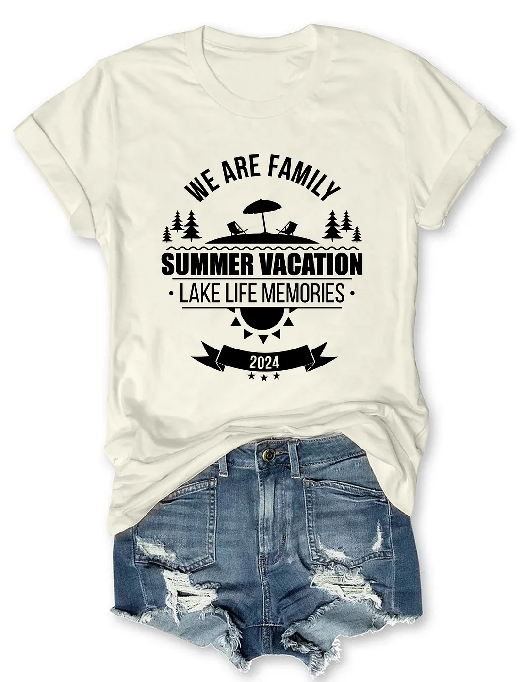 We Are Family Summer Vacation  Lake Life Memories T-Shirt