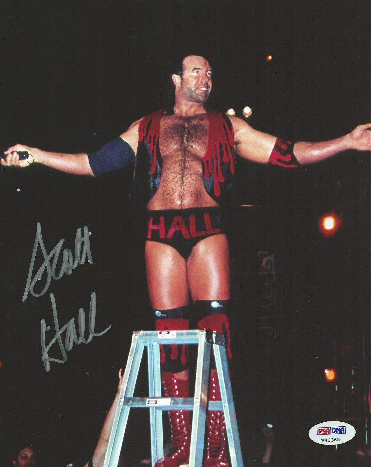 Scott Hall Signed NWO Outsiders 8x10 Photo Poster painting PSA/DNA COA WWE Autograph WCW Picture