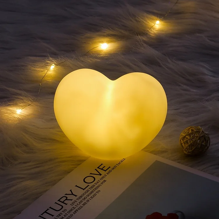 1 Piece Heart-Shaped Night Light Warm Night Light Romantic Decorations