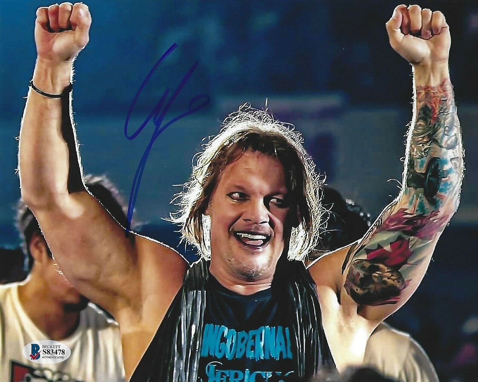 Chris Jericho Signed WWE 8x10 Photo Poster painting BAS COA New Japan Pro Wrestling Autograph 78