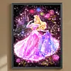 Princesses-Compl&egrave;te Rond Peinture au Diamant-30*40CM