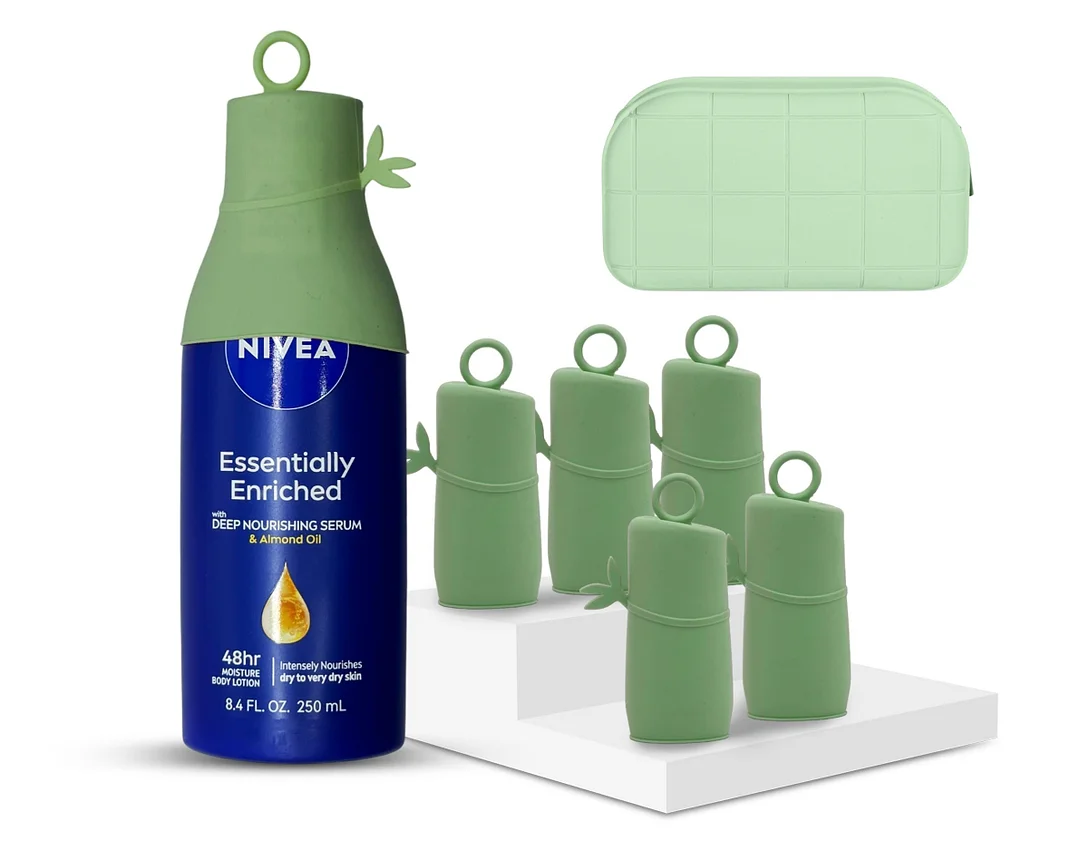 Silicone Travel Bottle Covers And Silicone Bags