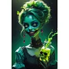 (40*70cm)Horror Girl - Round AB Drill Diamond Painting