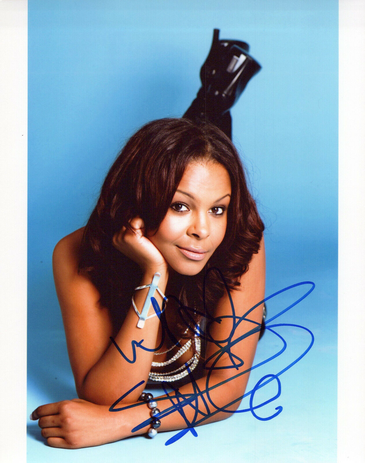 Samantha Mumba glamour shot autographed Photo Poster painting signed 8X10 #11