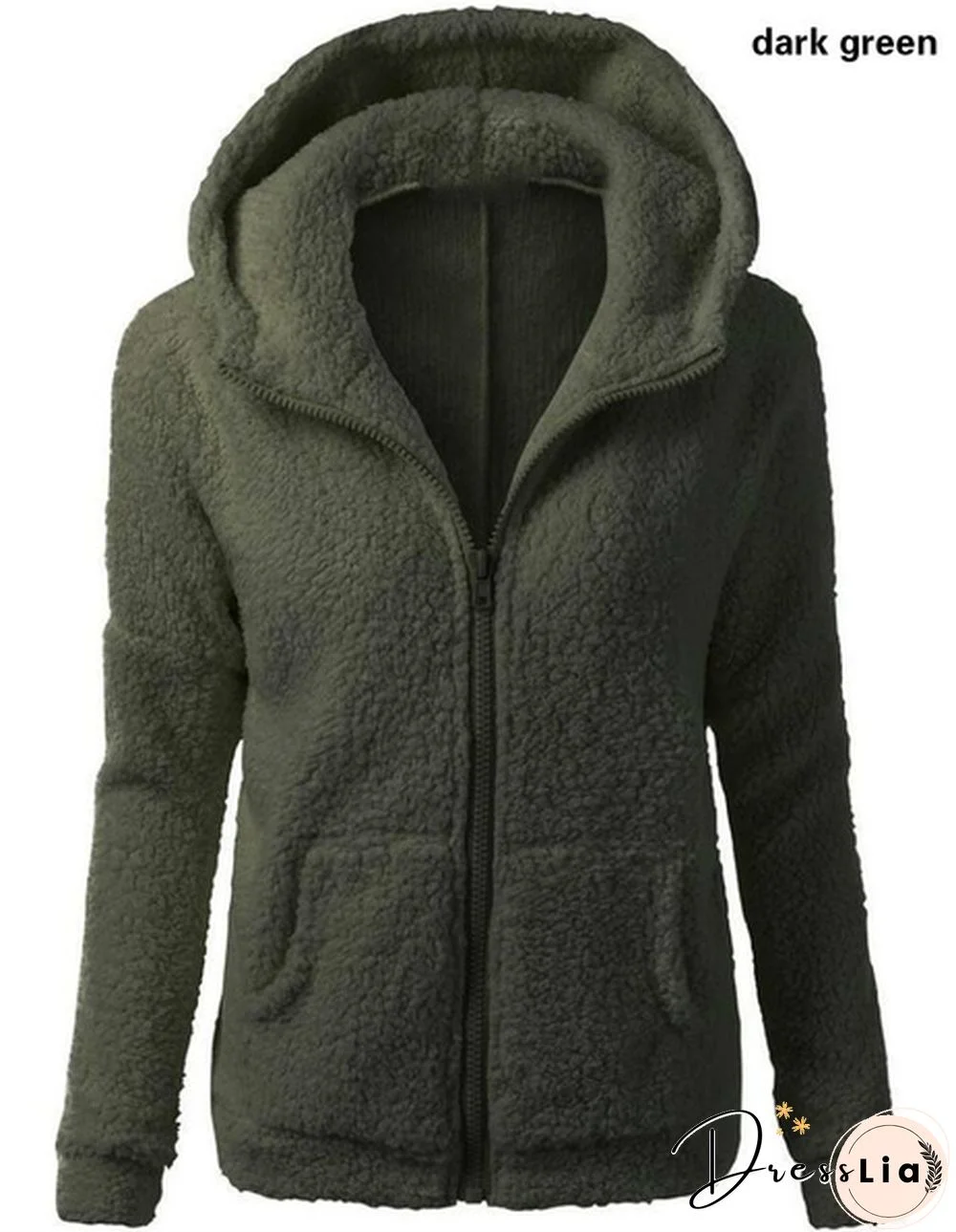 Woman Clothes Warm Autumn Winter Thicken Fleece Coat Zip Up Hooded Slim Parka Jacket Overcoat Woman Hoodie Plus SizeS-5XL