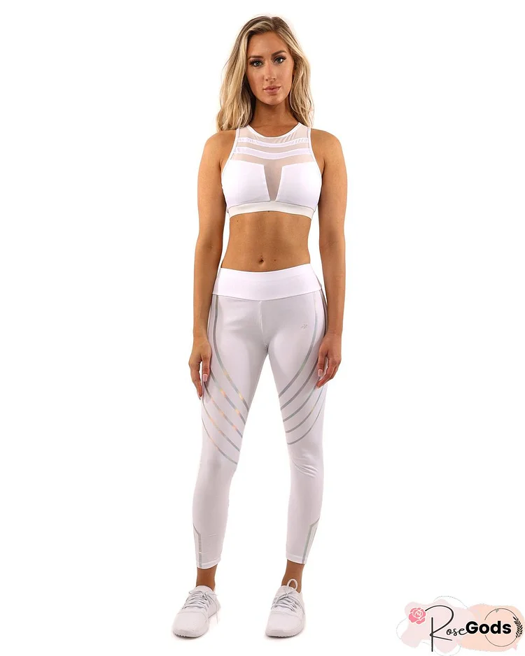 Laguna Set - Leggings & Sports Bra - White