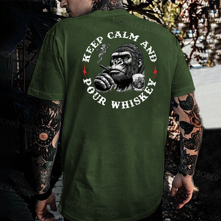 Keep Calm And Pour Whiskey T-shirt