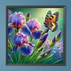 Diamond Painting - Full Round Drill - Butterfly Flower(Canvas|30*30cm)