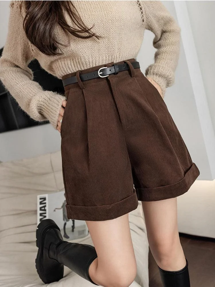 Brownm Academia High Waist Shorts