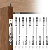 [US Local Warehouse] 10 Packs Lever Extension Flush Bolt 16.54in Latch Slide Bolt Lock Solid Stainless Steel French Door Locks for Commercial Applications Store School Office