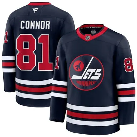 Youth Winnipeg Jets #81 Kyle Connor Navy Alternate Jersey