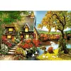 Bamboo Hut-9CT Stamped Cross Stitch Bead Embroidery 60*45cm tapestrymarket