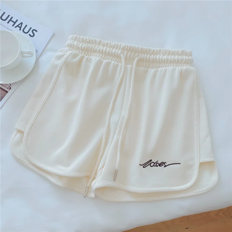 Uveng Uveng Shorts Women's Summer 2024 New Style Loose Outside Wear Home Pajama Pants High Waist Casual Wide-Leg Yoga Hot Pants Tide