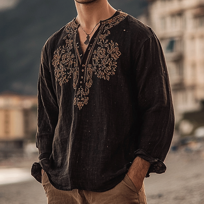 Men's Ethnic Patterns Shirts-inspireuse