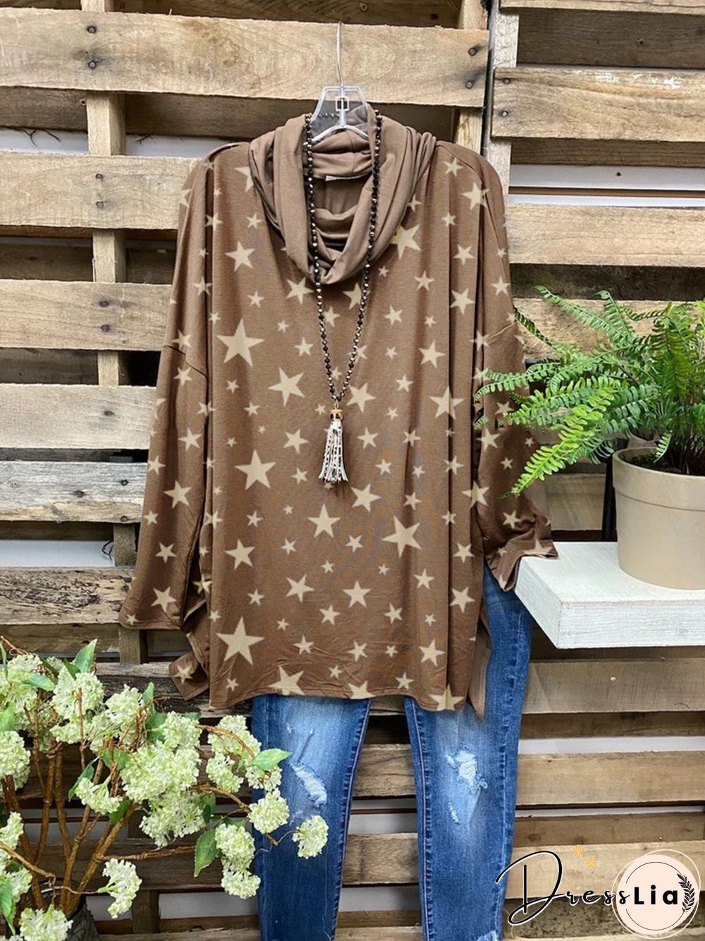 Cowl Neck Casual T-shirt