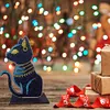 DIY Diamond Painting Rhinestones Wooden Black Cat Desk Ornament Kit