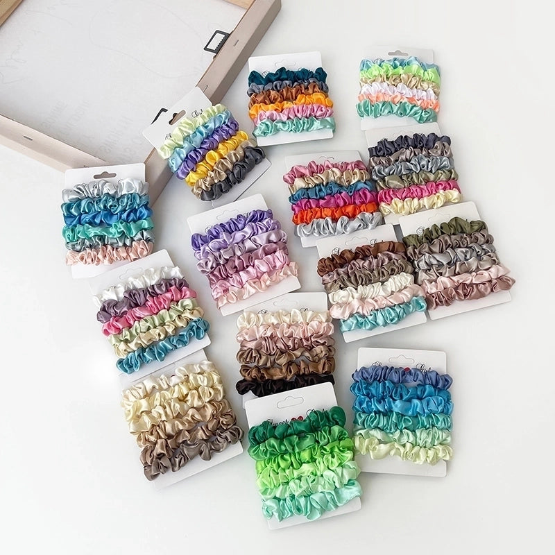 Women’s Basic Solid Color Satin Hair Tie