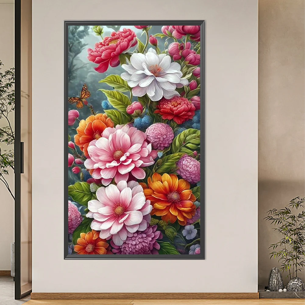 Partial AB Diamond Painting - Full Round Drill - Rose(Canvas|45*75cm)