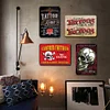 4pcs - Tattoo Advertising - Vintage Metal Signs(8*12Inch)
