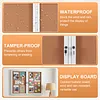 [US Local Warehouse] Enclosed Bulletin Board with Locking Door Outdoor Bulletin Board Aluminum Frame Wall Display Case Weatherproof for  Office Commercial Hospital Etc