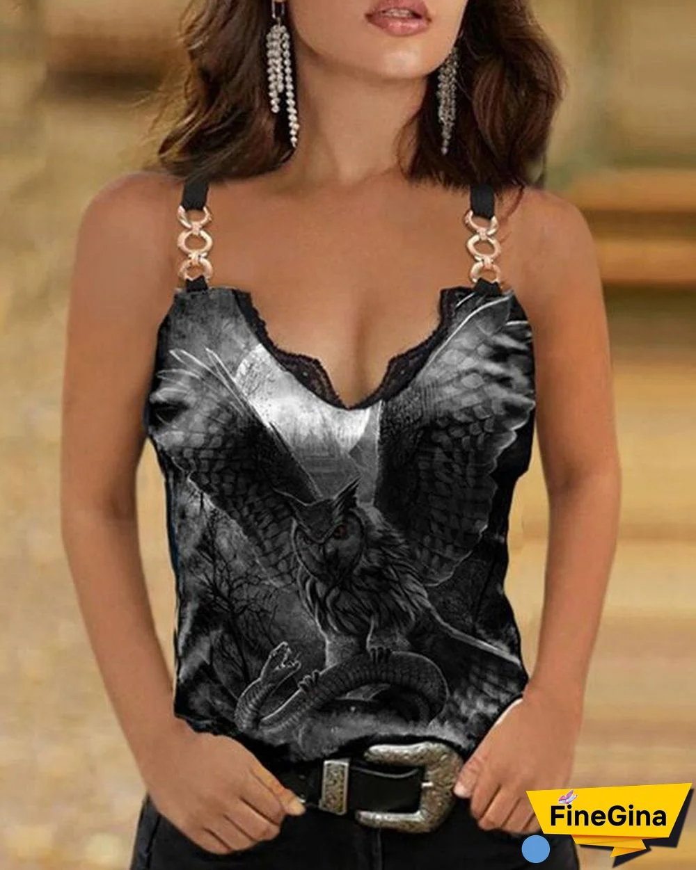 Animal Print Sexy Vest Designer