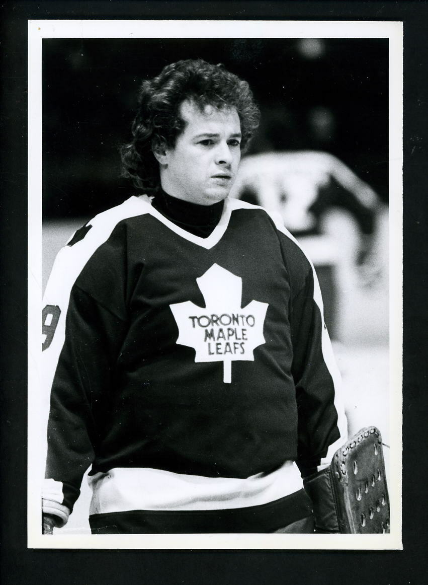 Mike Palmateer 1970's Press Original Photo Poster painting Toronto Maple Leafs 4D4D