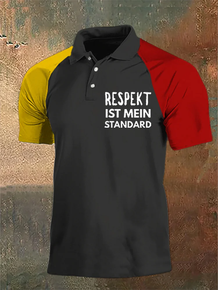 Herren Respekt ist mein Standard bedrucktes Hemd und Shortss hirt