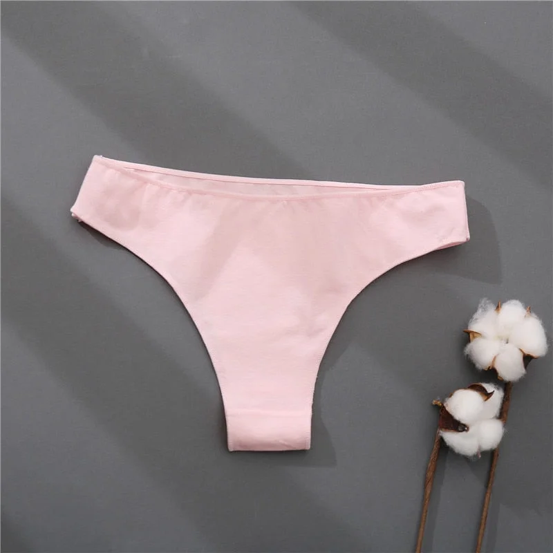 New Cotton Women's Panties Low Waist Female Underpants Briefs Cotton Underwear Sexy Lingerie G-String Girl Pantys M-XXL