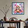 Diamond Painting-5D Full Round Drill Cartoon Owl(40x40cm)