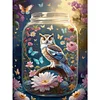 Diamond Painting -5D Full Round Drill Glass & Owl