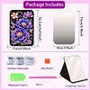 DIY Diamond Art Shiny Crystal Mirror Lightweight Standing Makeup Mirror (Flower)